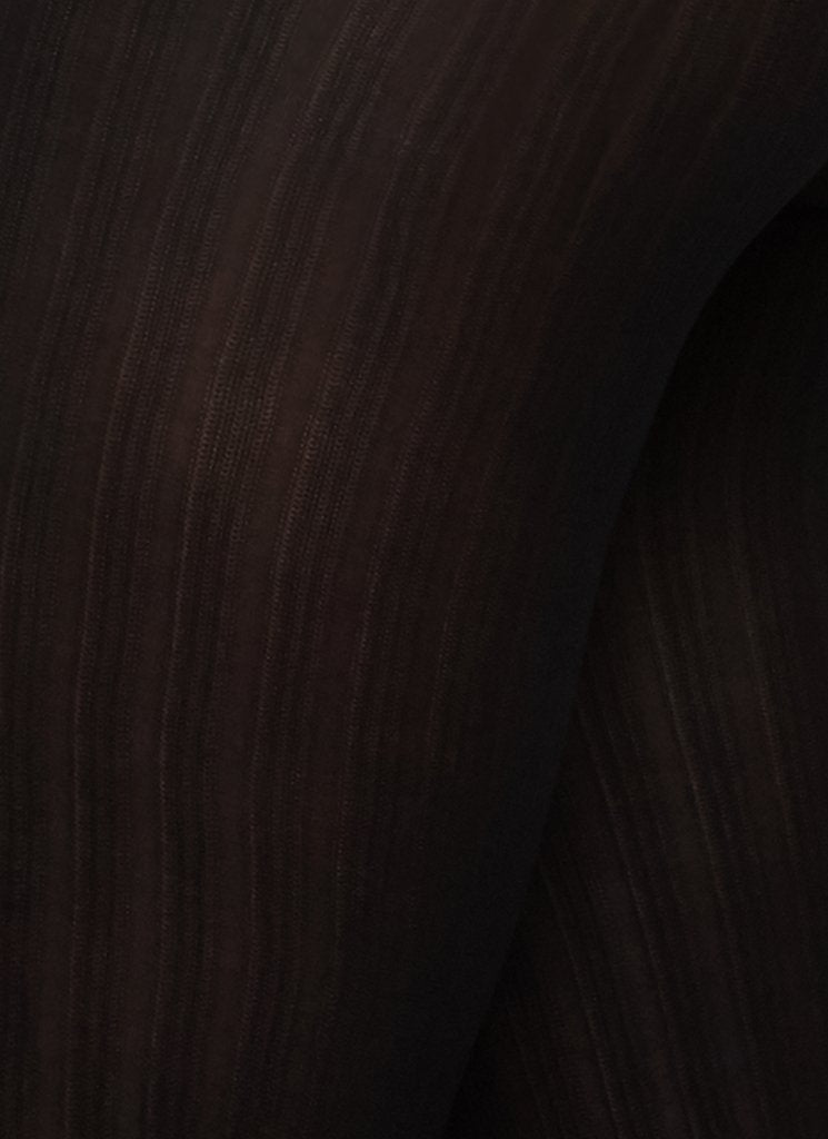Alma Rib Tights Black 70 Denier