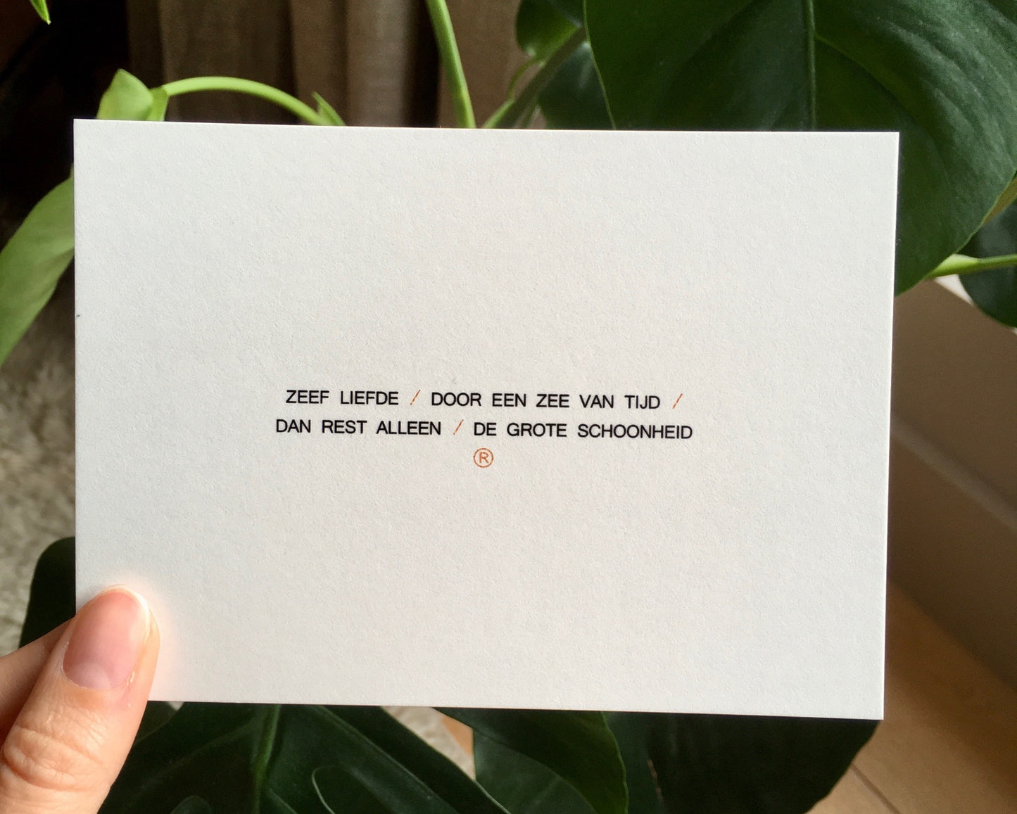 Ruth Van de steene Card #65 - Zeef liefde