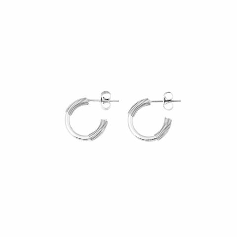 Bandhu Spiral Earrings - Silver