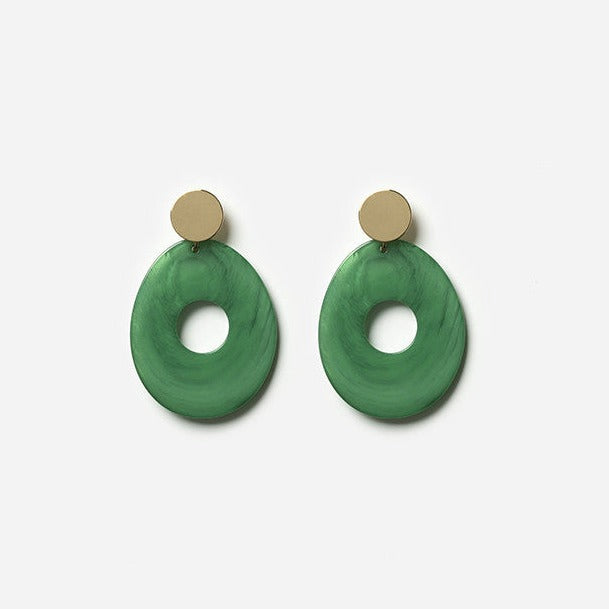 CHIC ALORS! Mona Earrings Vert