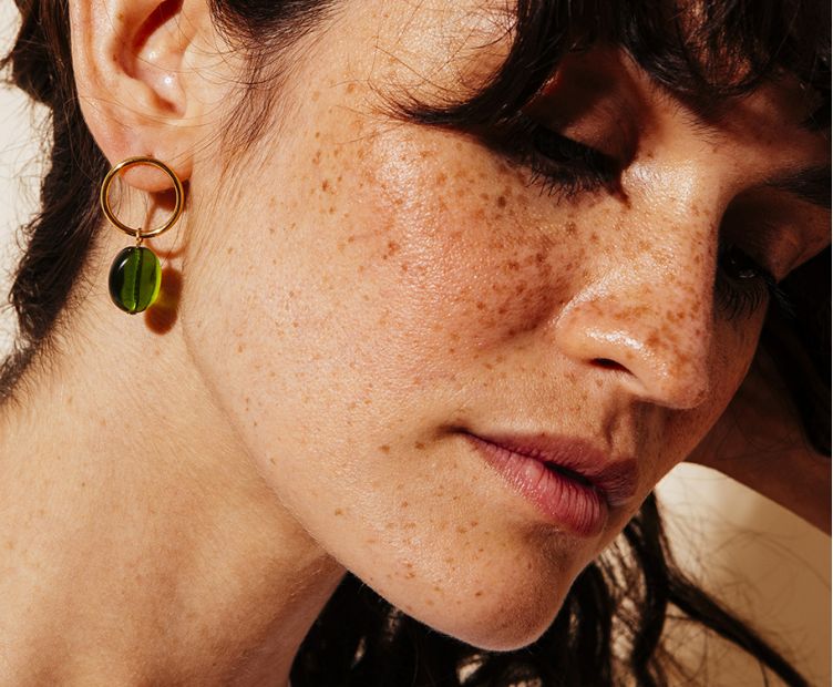 Littel Grain earrings - green