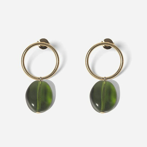 CHIC ALORS! Littel Grain earrings - green