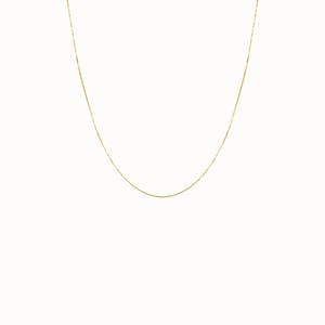 Flawed Box Necklace - Gold