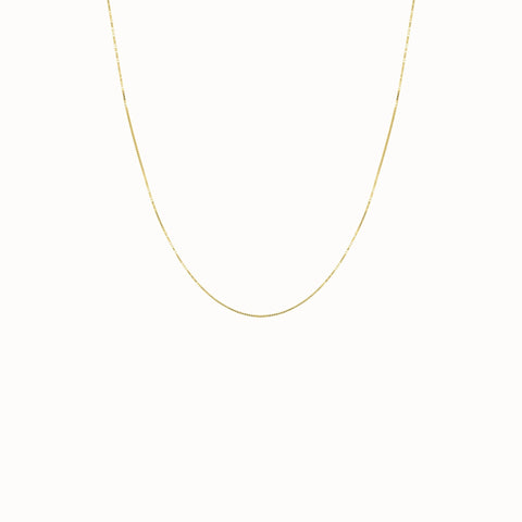 Flawed Box Necklace - Gold