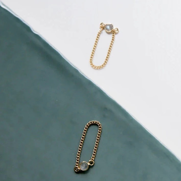 Essyello Chain Ring Dot - White