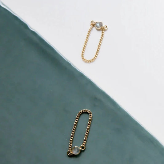 Essyello Chain Ring Dot - White