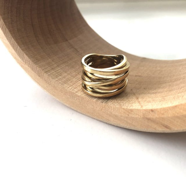 Bandhu Coil Ring - Gold