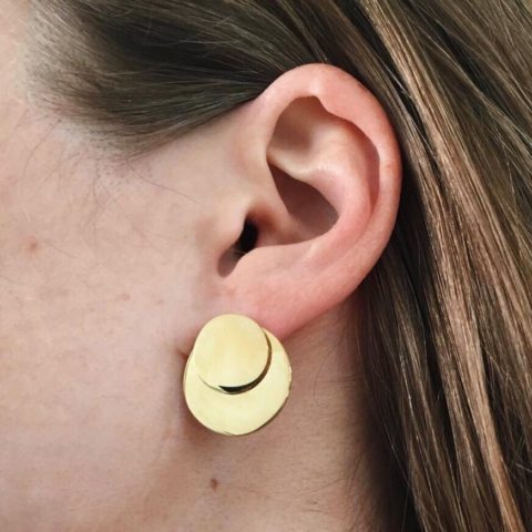 Bandhu Dual Earrings - Gold