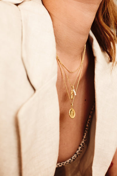 Flawed Figaro Necklace - Gold