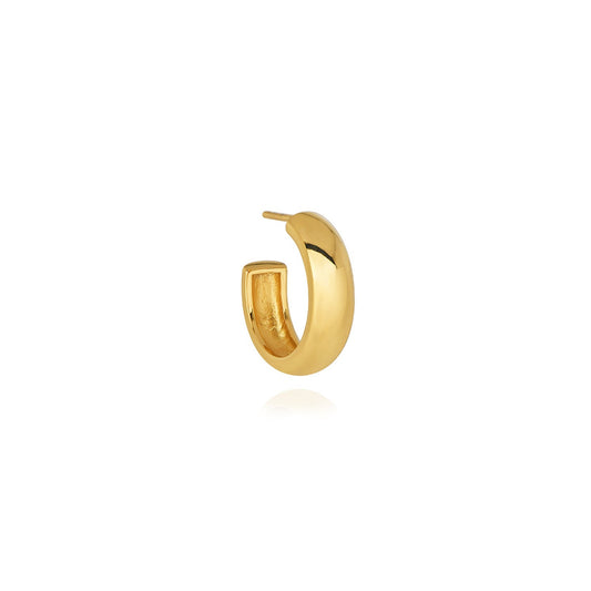 T.I.T.S. Plain Hoop Small Earring - Gold