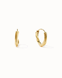 Flawed Small Juno Hoops - Gold