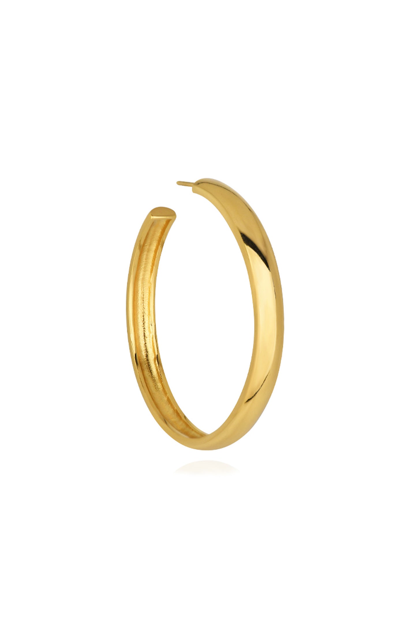 T.I.T.S. Plain Hoop Large Earring - Gold