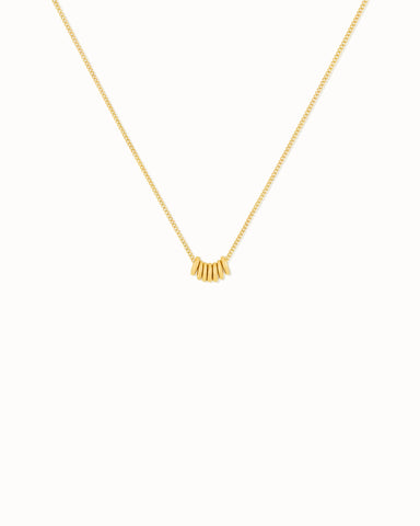 Flawed Connected Necklace - Gold