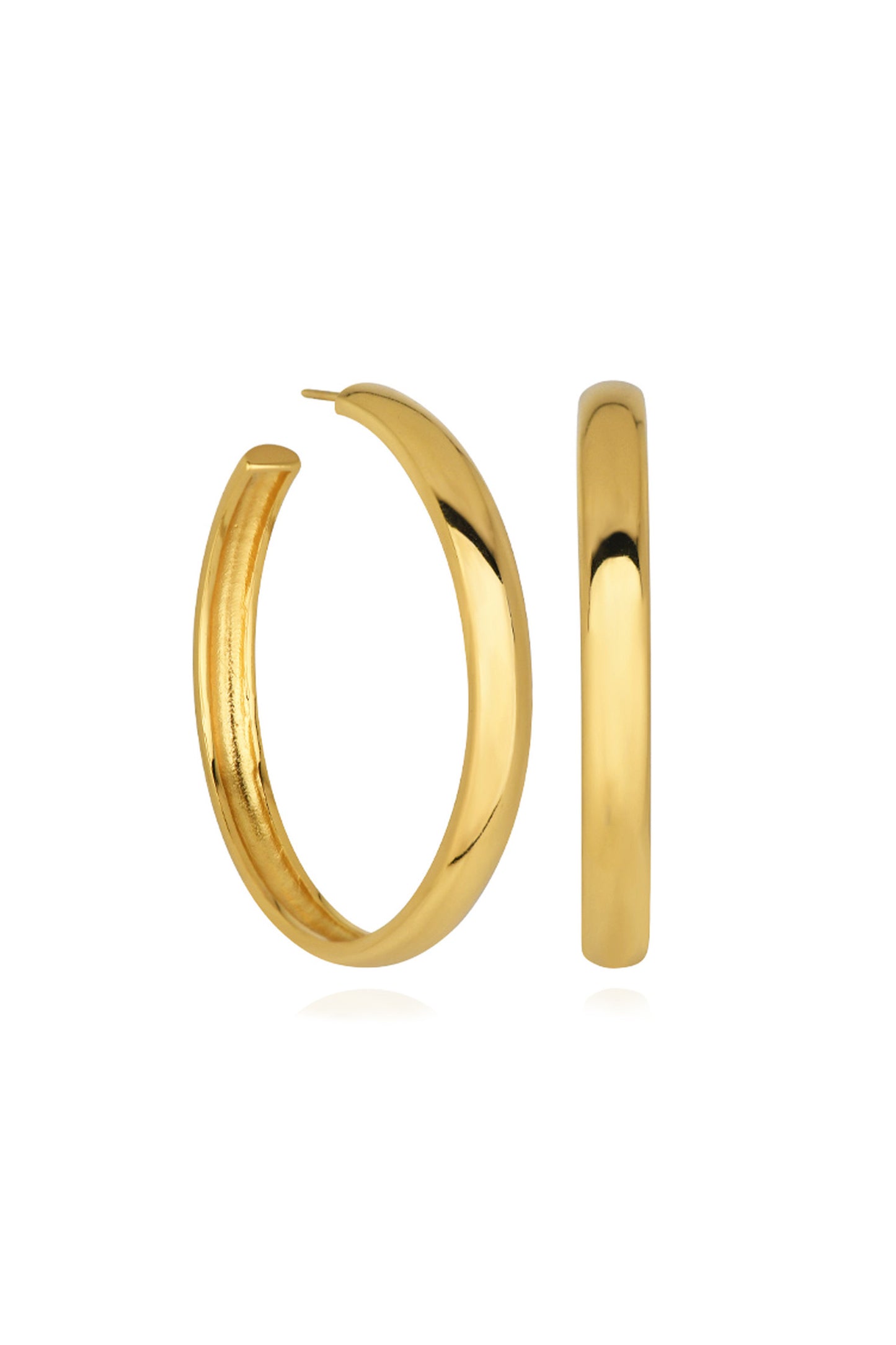 T.I.T.S. Plain Hoop Large Earring - Gold