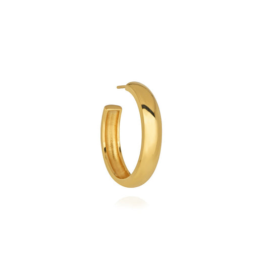 T.I.T.S. Plain Hoop Medium Earring - Gold