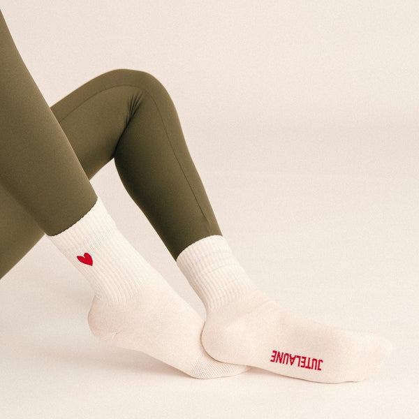 Jutelaune Heart Socks - Red