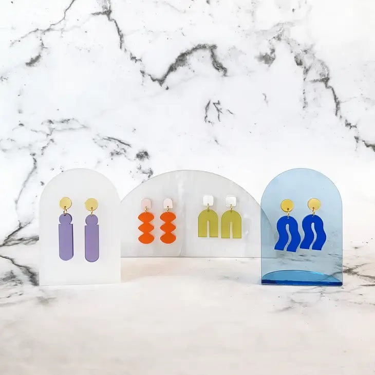 Spectral Orange Earrings